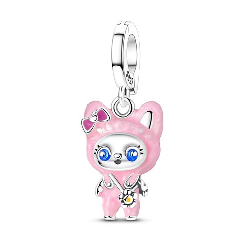 S925 sterling silver pink - silver,