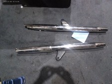 2008 - 2014 TRIUMPH BONNEVILLE T120 T100 EXHAUST SILENCERS MUFFLERS SET 2206423