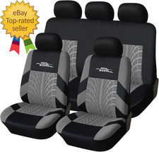 Grey Car Seat Covers Full Set