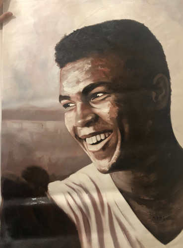 Muhammad ali oil - ali, painting