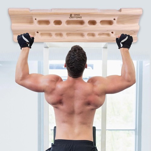 Rock climbing hangboard wooden - rock,