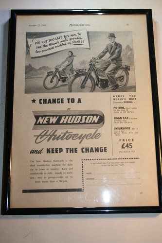 New hudson motorcycle - hudson,