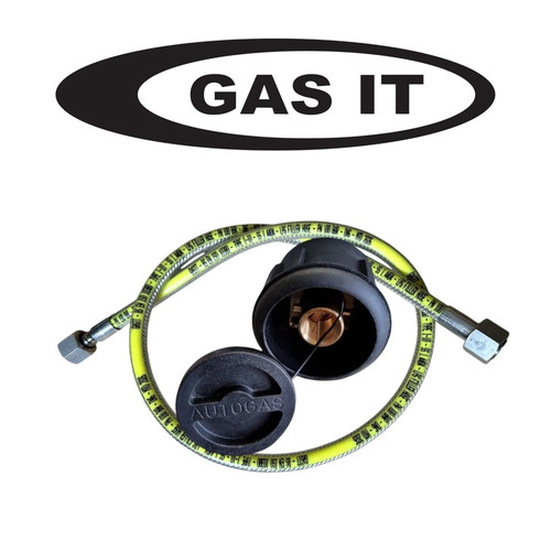 Gas black 0m stainless - it, 1.0m