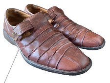 Josef Seibel Men's Steven Brown Leather Slip On Shoes Size UK 9.5 Euro 44 VGC