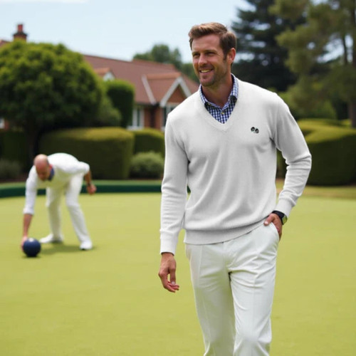 Unisex lawn bowls pullover - lawn,
