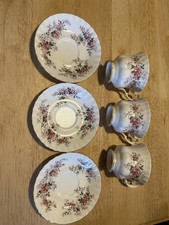 Vintage Royal Albert Lavender rose Tea Cups And Saucers 1961