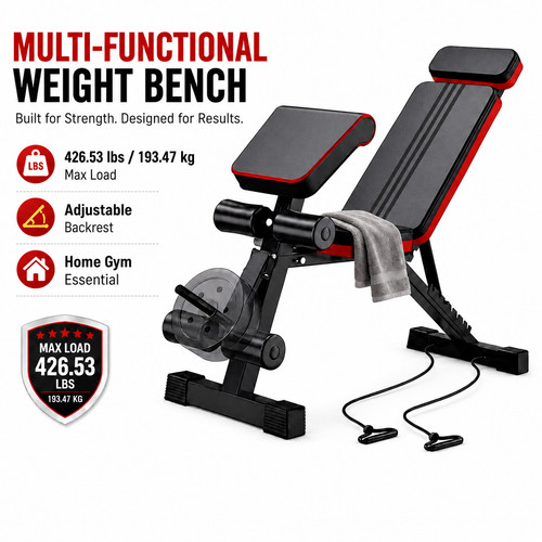 Poriya adjustable weight - weight, bench