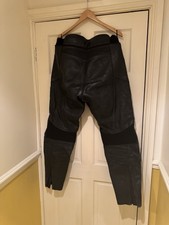 Hein Gericke Leather Motorcycle Trousers Size 38 Waist