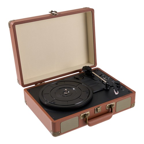 Brown vintage turntable record - vintage,