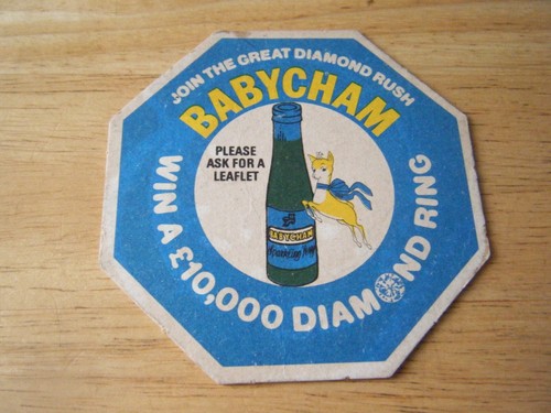 Vintage beer mat babycham - vintage,
