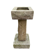 Hand Carved Victorian Stone Bird Bath - Circa 1880 - Garden Antiques - UKAA