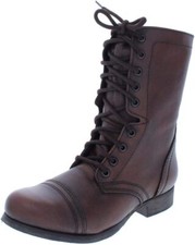STEVE MADDEN TROOPA Boots Brown New