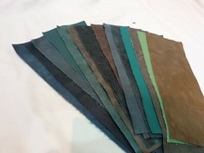 Shades of Green 100%  leather