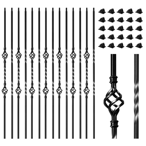 Pack wrought iron balusters - wrought,