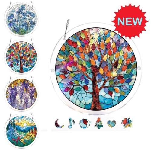 Acrylic puzzles suncatcher - puzzles,