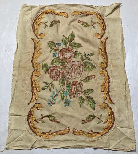 Vintage european needlepoint - vintage,
