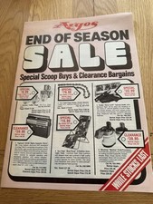 Argos Catalogue End Of Season Sale 8 Page Supplement 1980