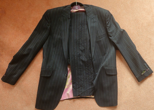 Jones men suit pinstripe - suit,