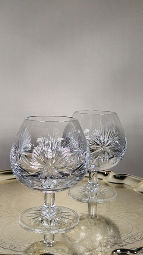 Vintage cut crystal brandy - crystal,
