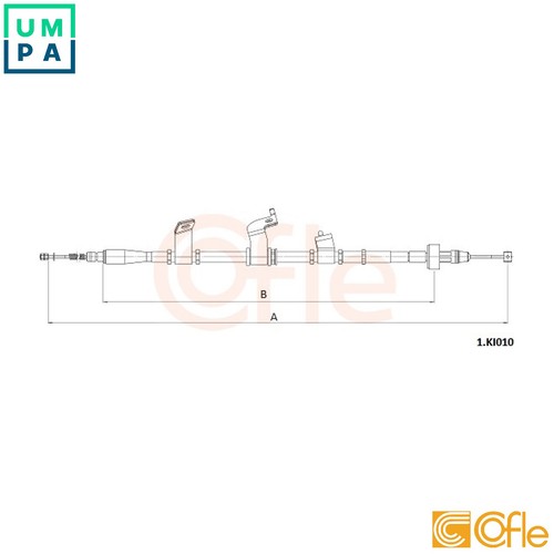 Cable pull parking brake - parking,