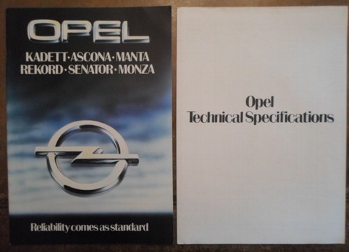 Opel range orig 1980 mkt - range,