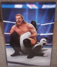 Chris Jericho vs Terrifier Clown Glossy Art Print 11 x 17 In Hard Plastic Sleeve