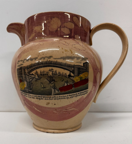 Sunderland pottery pink lustre - sunderland,
