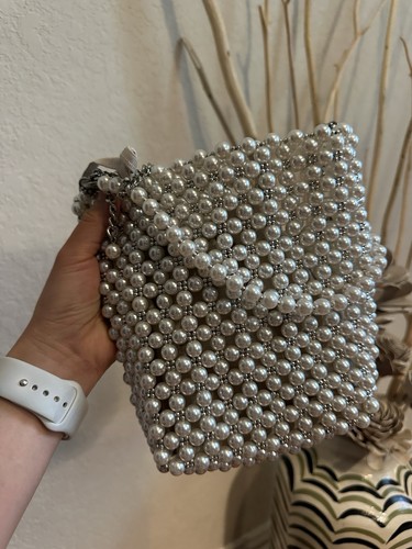 Zara faux pearl beaded - faux,