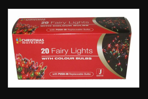 Fairy lights with colour - 20,