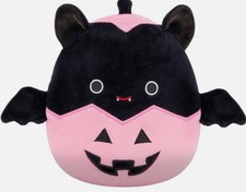 Squishmallow Emily The Bat In Pink Pumpkin Jack O Lantern 7.5 inch plush