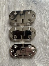 180 Degree Invisible Hinges x3for  Concealed Mount Stainless Steel Cabinet Blind