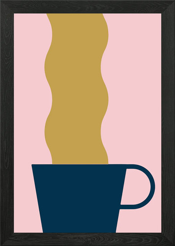 Coffee illustration framed - illustration,