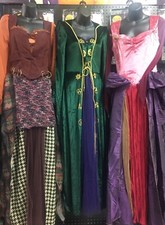 HOCUS POCUS SANDERSON SISTER WITCH DRESS HALLOWEEN COSTUME YOU CHOOSE!