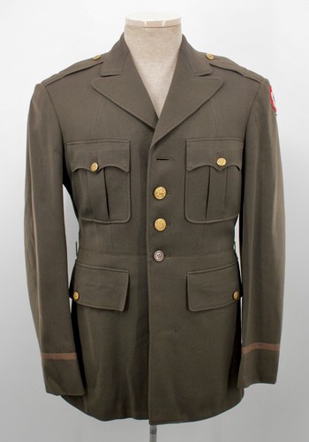 Men wwii 1940s green wool - green, us