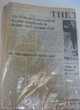 The Times Newspaper 18.7.1973 + Cert. of Authenticity from Historic Newspapers.