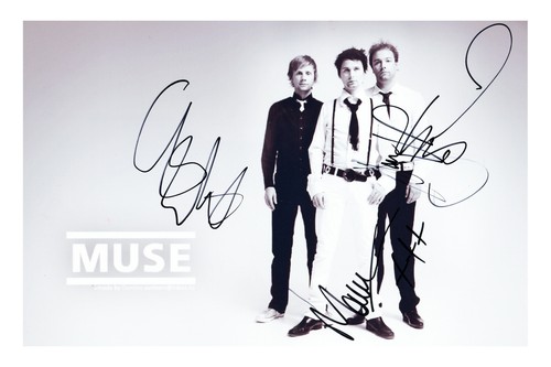 Muse signed photo print - muse, a4