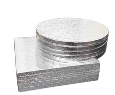 Bulk 5 Pack of Culpitt Cake Boards Silver Round Square Drum Board 12mm Thick 