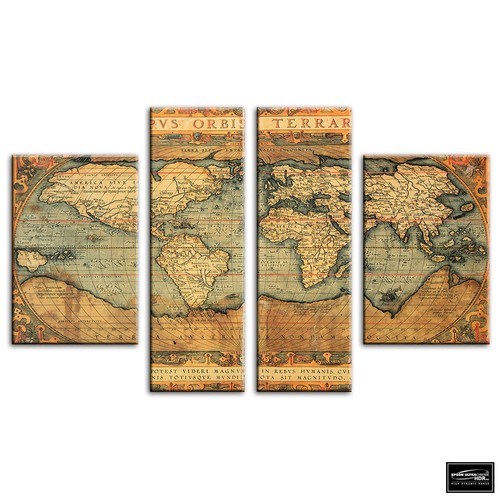 Old world atlas - world, flags
