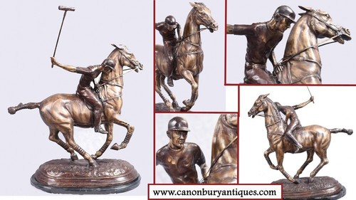 Bronze polo player - bronze,