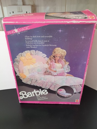 Vintage barbie bed with - barbie,