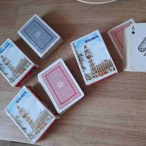 Packs big ben playing cards - big,