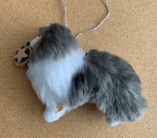 BLUE SHETLAND SHEEPDOG / COLLIE DOG /CHRISTMAS MINCE PIE - Part needle felted 