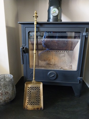 Antique georgian brass coal - antique,