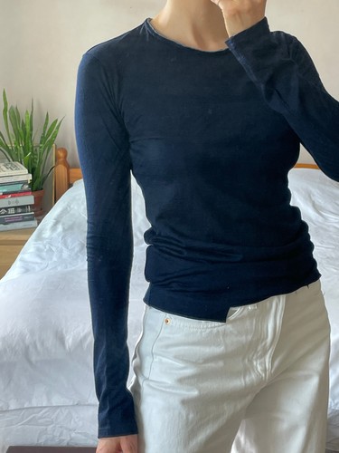 Yohji yamamoto navy fine - yamamoto,