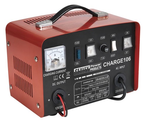 Sealey 24v battery charger - sealey, 12/24v