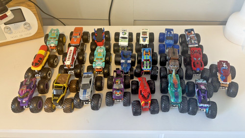 Hot wheels and monster - and,