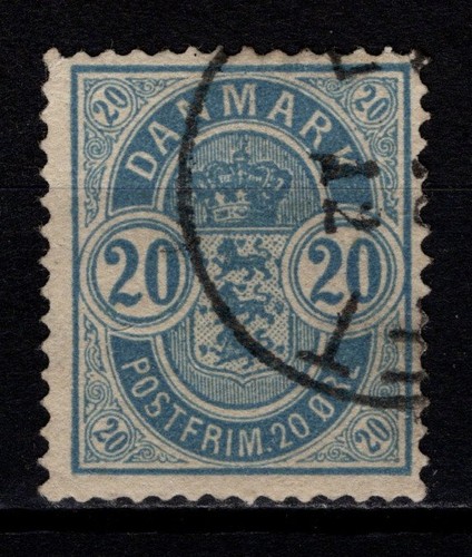 Denmark 1882 def 20o - denmark,