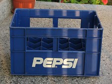 Pepsi plastic crate blue old