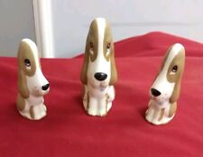Vintage Sad Sam Szeiler pottery hound figures Quantity 3