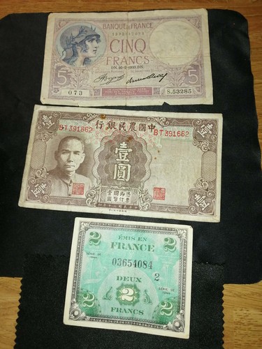 Vintage paper currency notes - vintage,